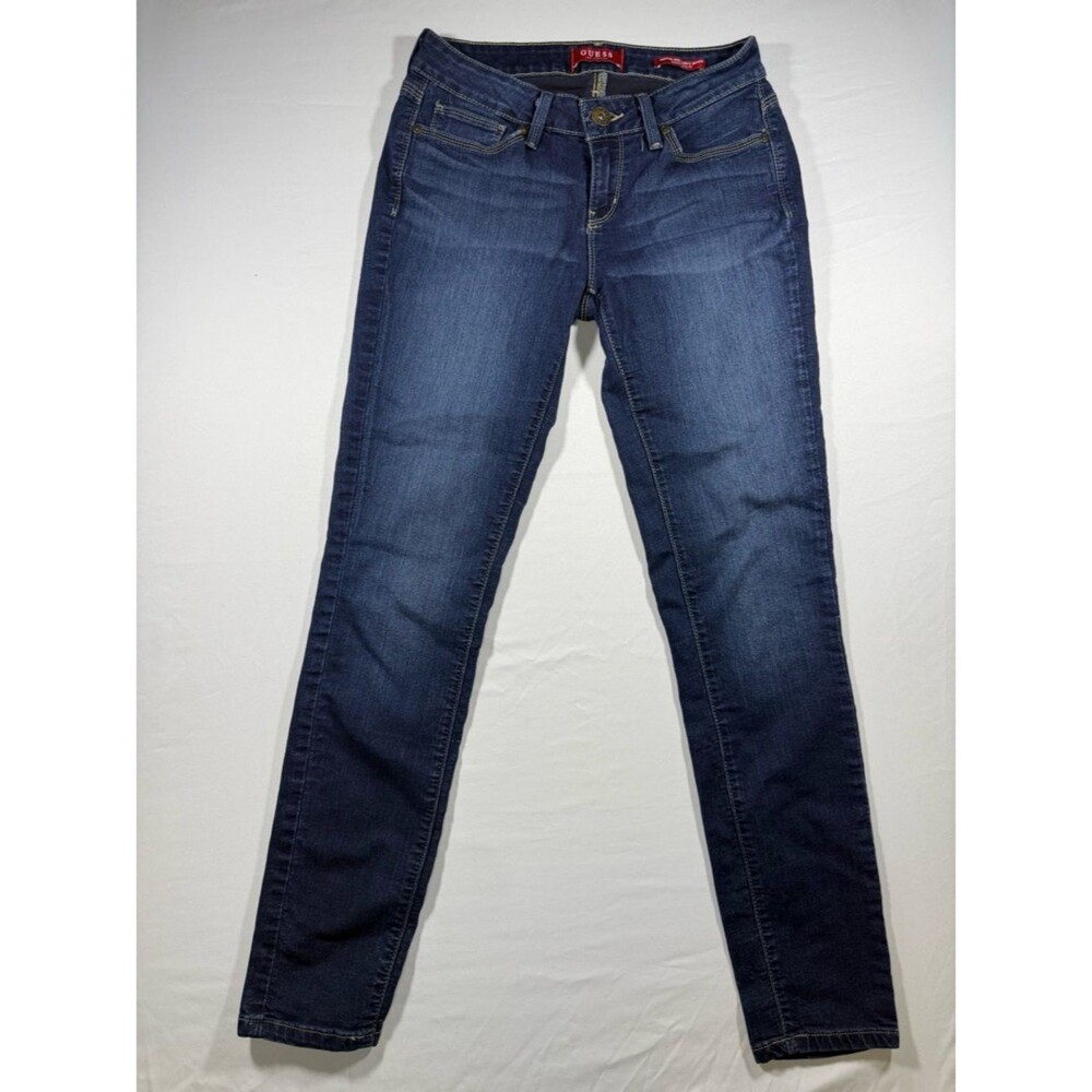 GUESS Sienna Curvy Skinny Jeans Medium Rise Dark Wash - Size 27
